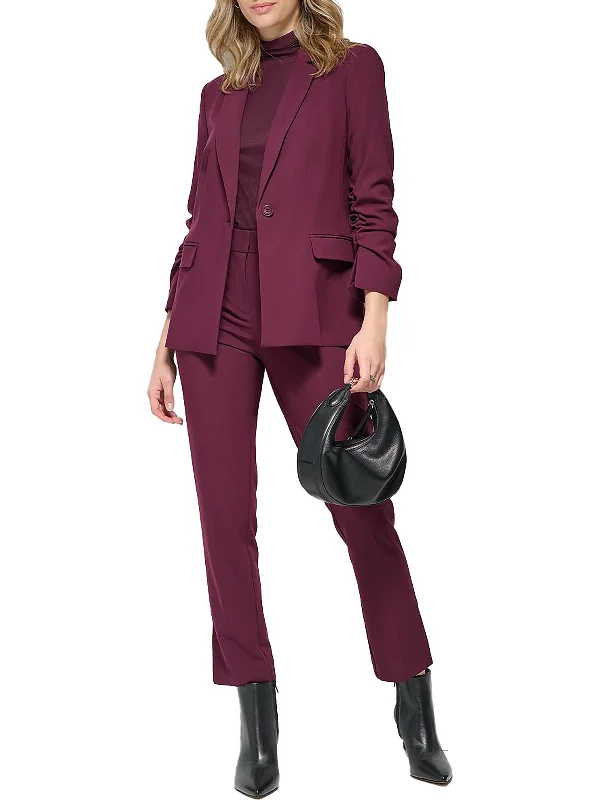 Final Clearance Womens Office Collared One-Button Blazer