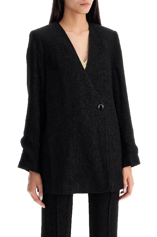 Limited Edition Ganni "boxy Crepe Stretch Bl