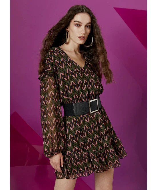 Price Smash Access Mini Dress With Ruffles