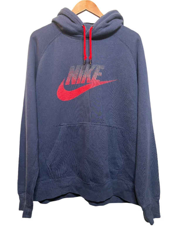 contemporary fitness sweatshirtNike Mens Blue Hoodie (Size XL)