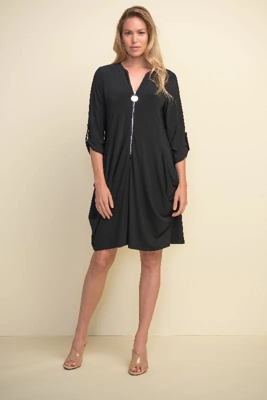 Price Drop Alert Joseph Ribkoff Relaxed Fit, Zip Front Dress