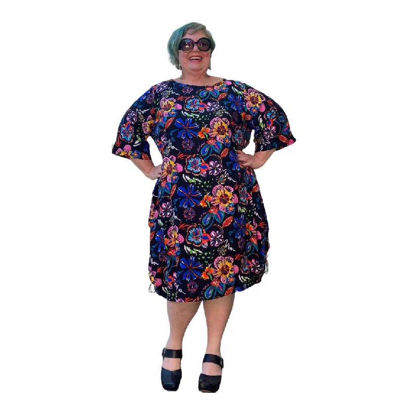 floral wrap dressErika Dress colourful cool breathable plus size