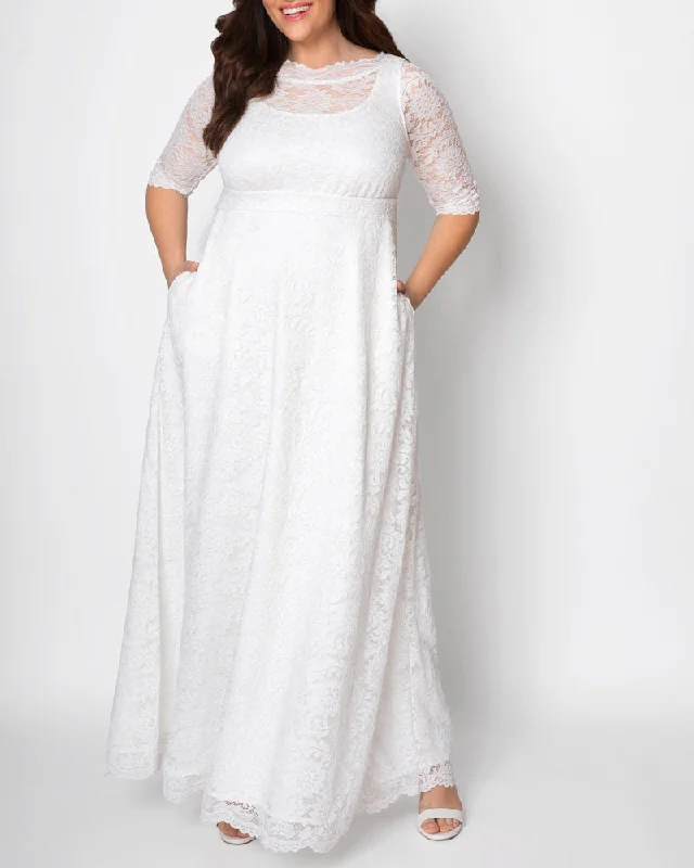 floral wrap dressSweet Serenity Wedding Gown - Sale!