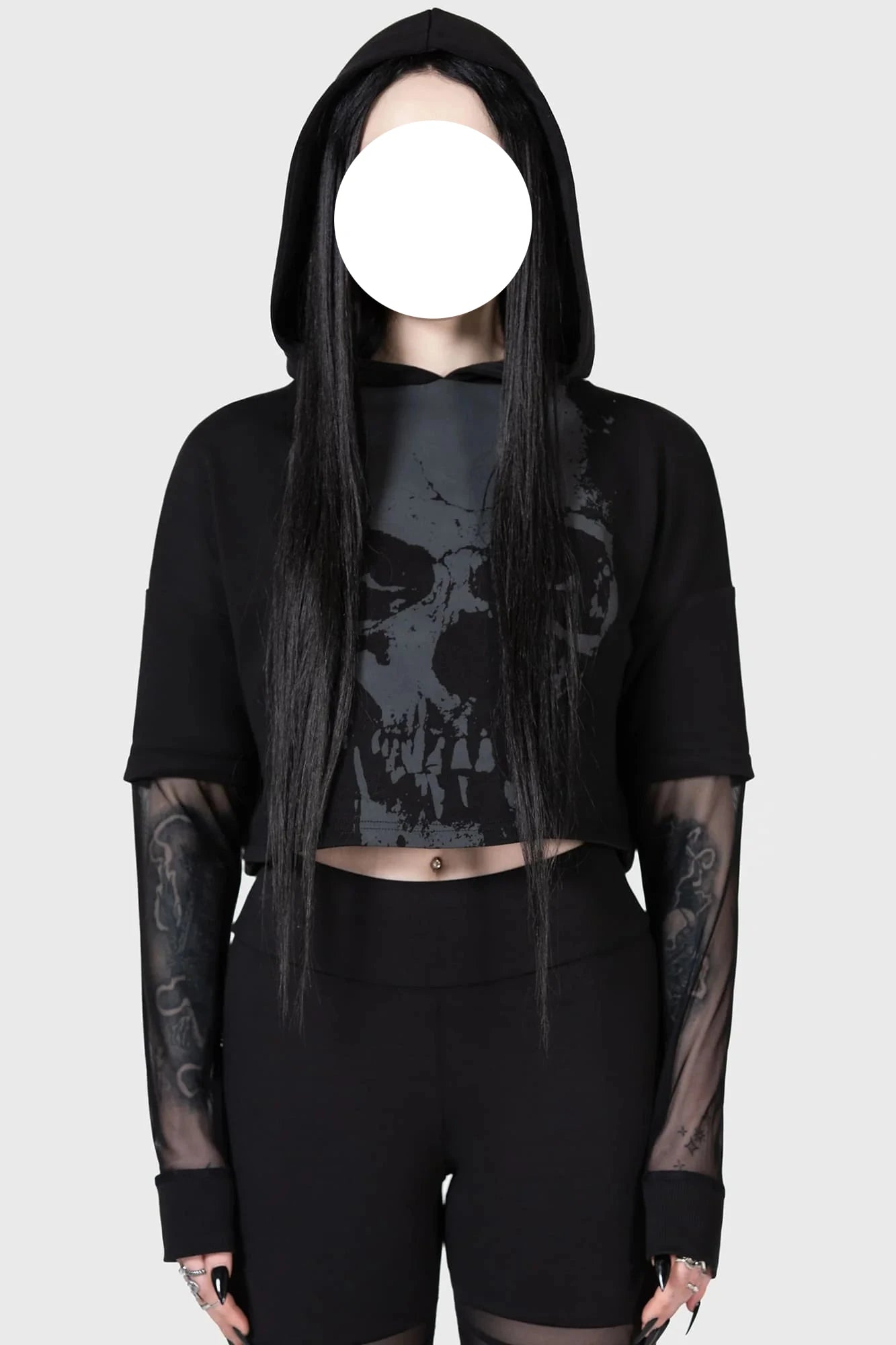 Final Markdown Chilled Bone Cropped Hoodie