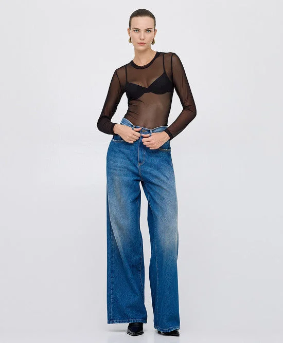 Seasonal Clearance Access Fashion Black Mesh Liner