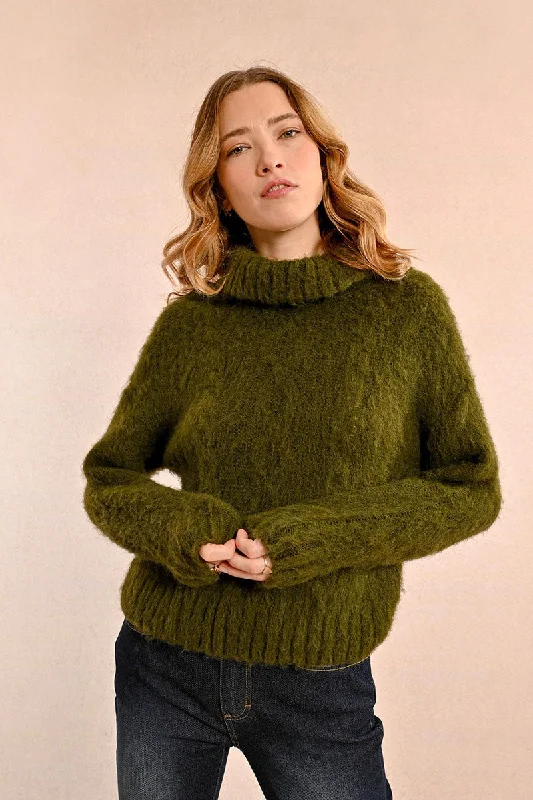 Referral Discount Molly Bracken Khaki Thick Knit Sweater