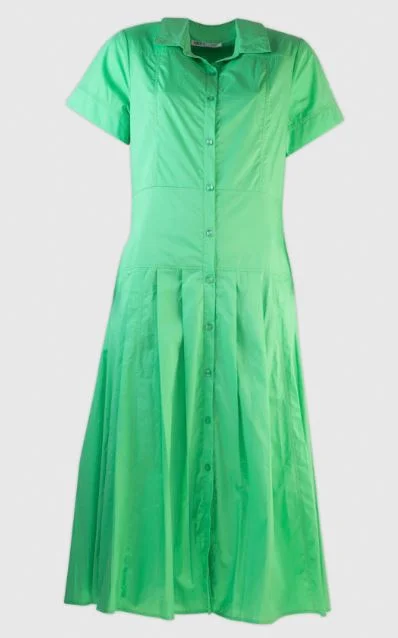 floral midi dressMd'M Apple Green Shirt Dress