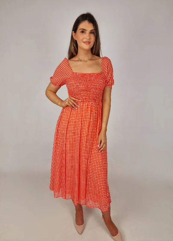 New Deals Md'M Orange Dress
