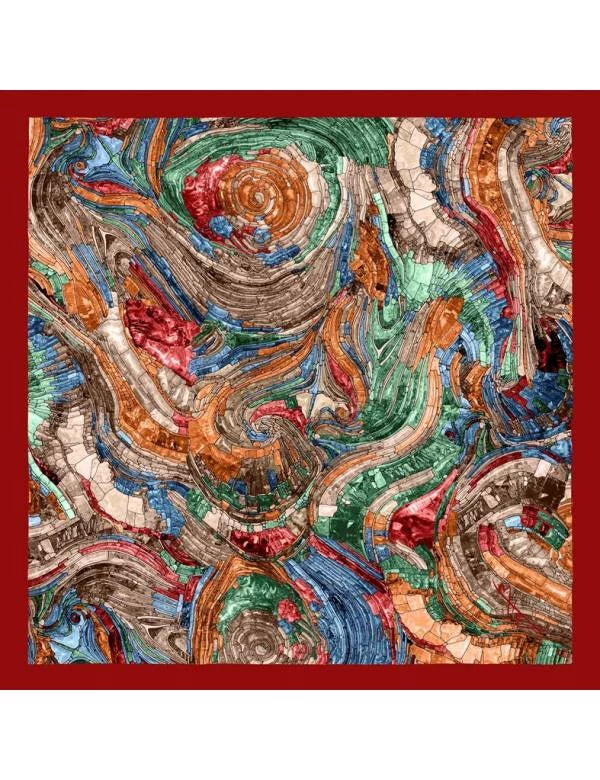 Exclusive Deal Bet & Malfie Eva Silk Foulard Scarf (125 x 125)