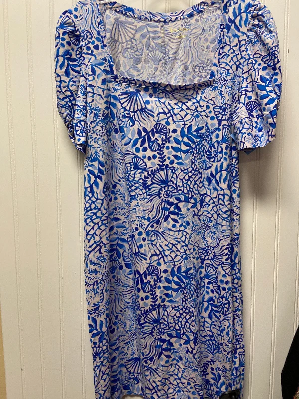 Early Access Dress Designer By Lilly Pulitzer In Blue & White, Size: L