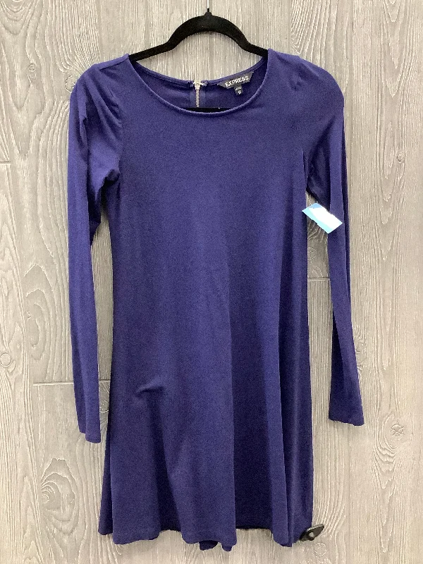 comfy dressDress Casual Midi By Express In Purple, Size: Xs