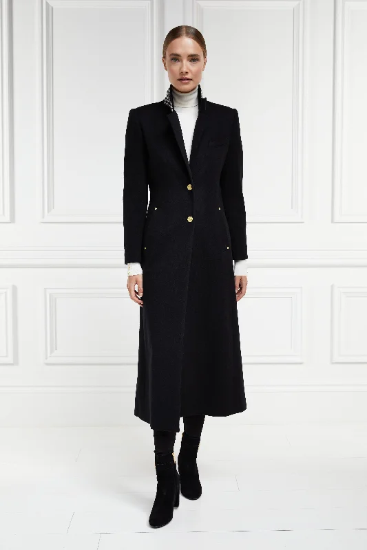 cold weather jacketFull Length Regency Coat (Soft Black)