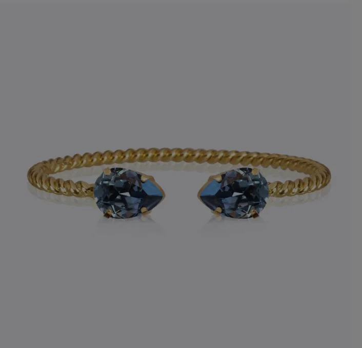Today’s Deal Caroline Svedbom Mini Drop Bracelet Gold Denim Blue