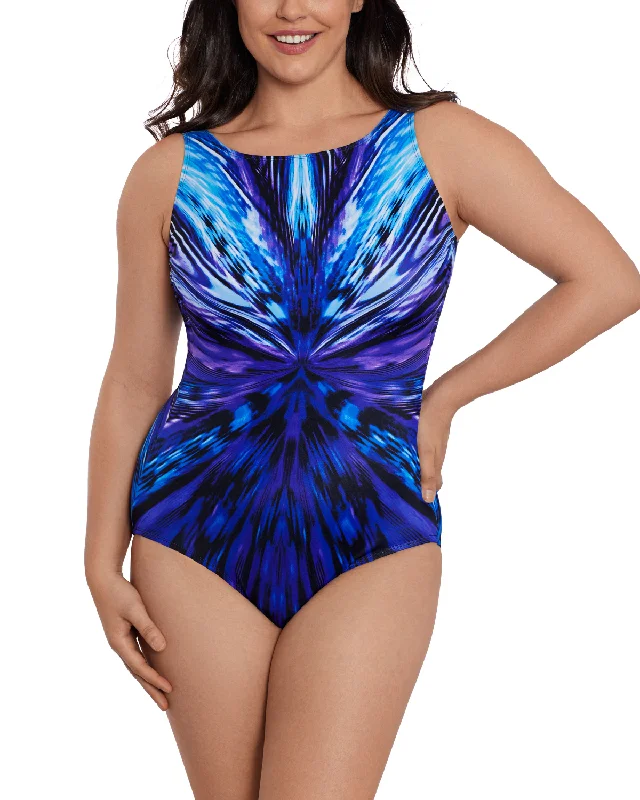 Super Sale 2024 Longitude Double Take High Neck One Piece - L240901
