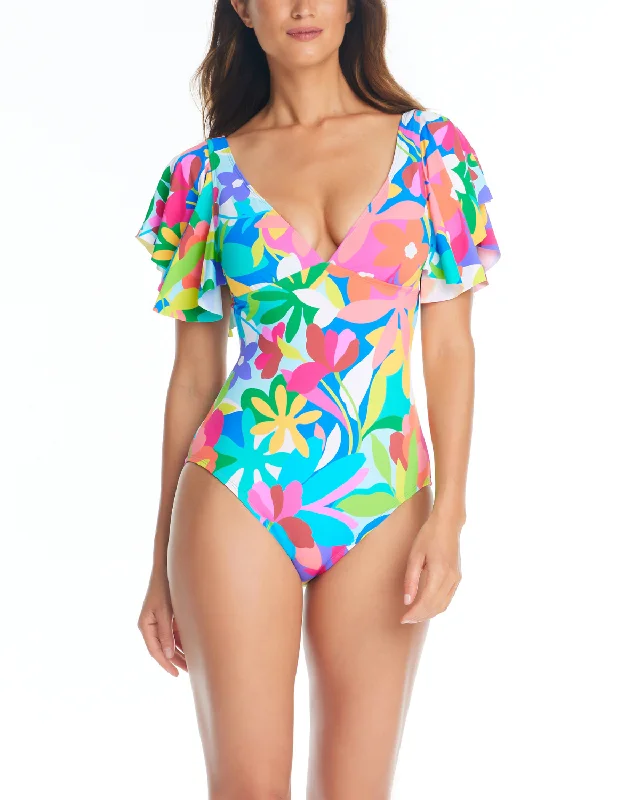 Bonus Savings 2024 Bleu by Rod Beattie Away We Go Ruffle Sleeve One Piece - Rbag24763 Bonus Savings 2024 Bleu by Rod Beattie Away We Go Ruffle Sleeve One Piece - Rbag24763