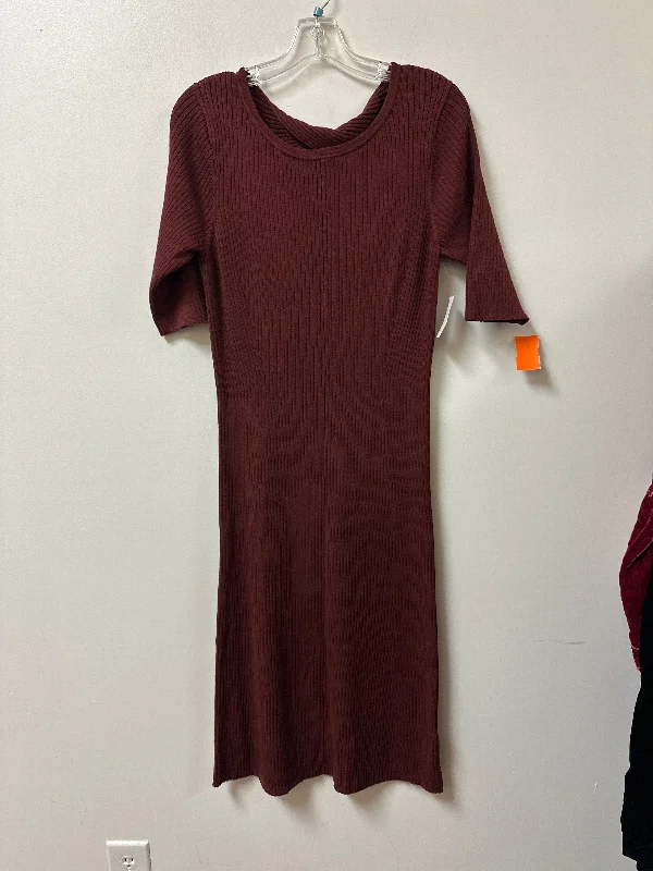 lace-up dressDress Casual Maxi By Daily Practice By Anthropologie In Red, Size: L