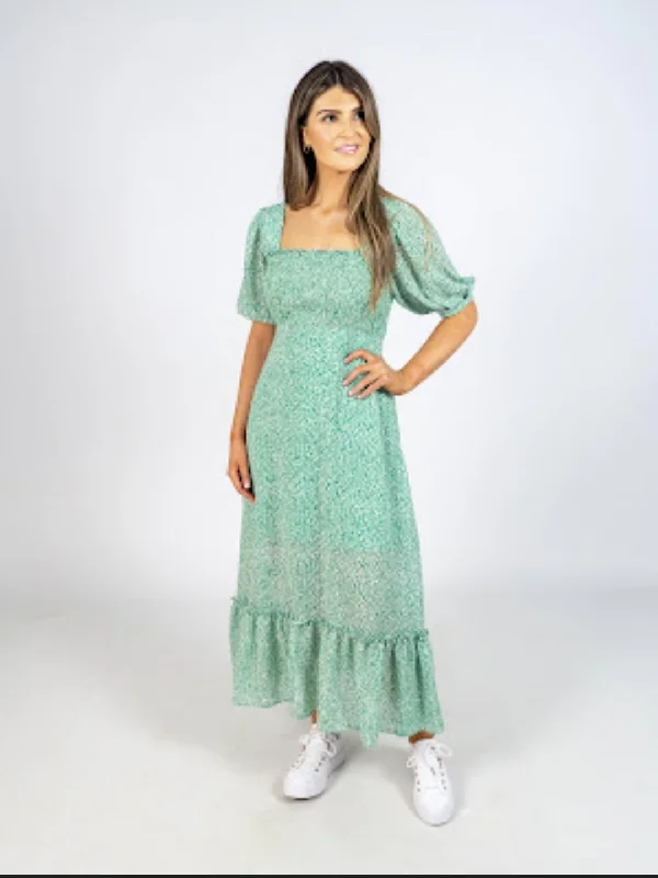 Must-Have Deals Traffic People Talmanca Green Maxi Dress