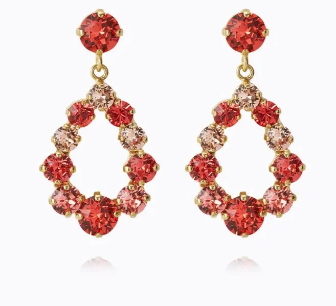 Buy More, Save More Caroline Svedbom Mini Delia Earrings Gold Peach Combo