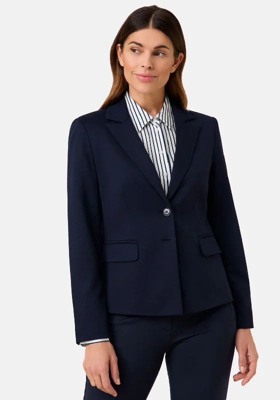 Limited Availability Gerry Weber Single Breasted Blazer, Navy