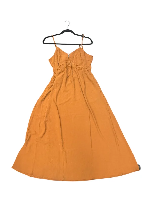 Massive Deals Dress Casual Maxi By A New Day In Gold, Size: 6