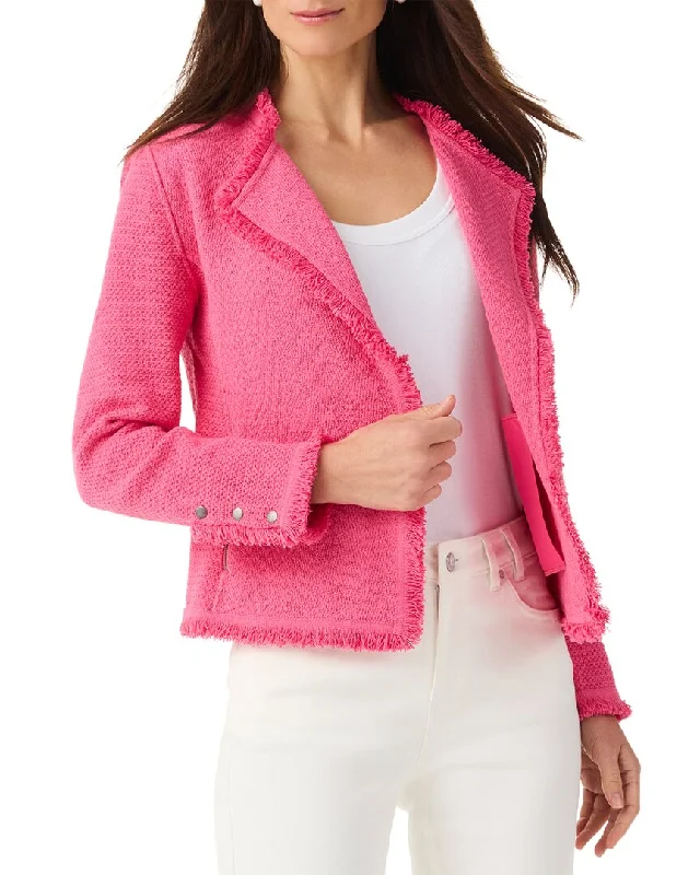 Daily Deals NIC+ZOE Fringe Mix Knit Jacket