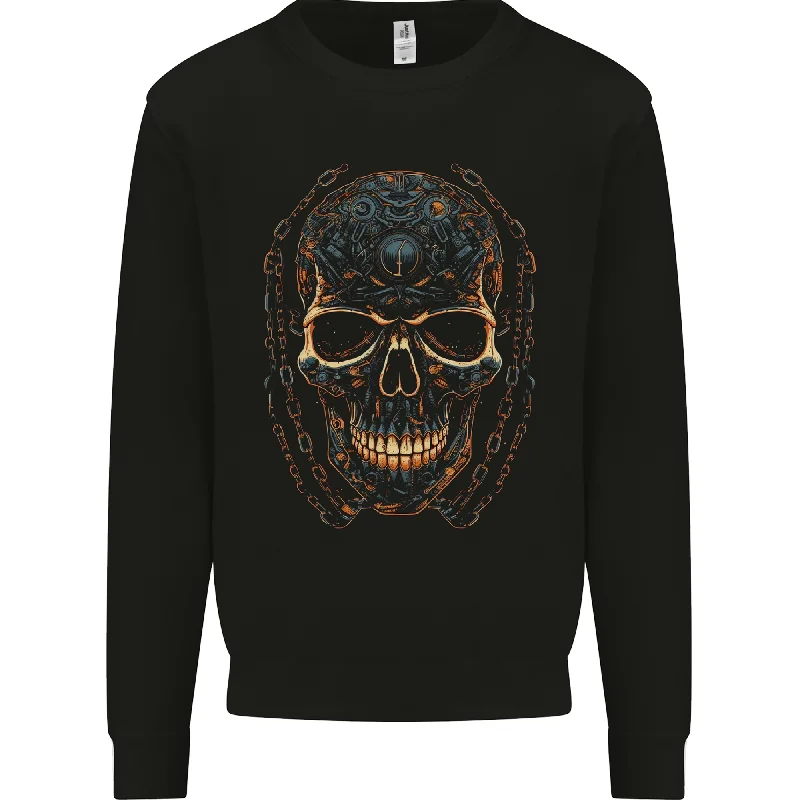 gym ready hoodieA Skull Made of Scrap Mens Sweatshirt Jumper