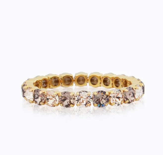 New Deals Caroline Svedbom Gia Studded Bracelet Greige/Silk Combo
