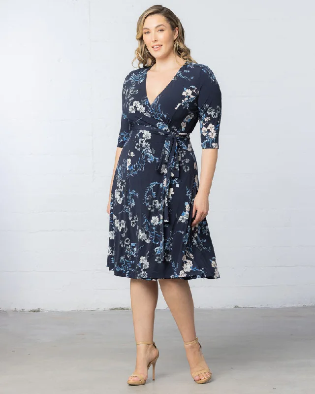 high-waisted dressSignature Print Wrap Dress