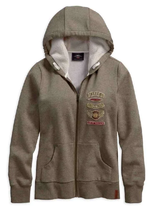 Harley-Davidson® Women's Sherpa Fleece Lined Hoodie