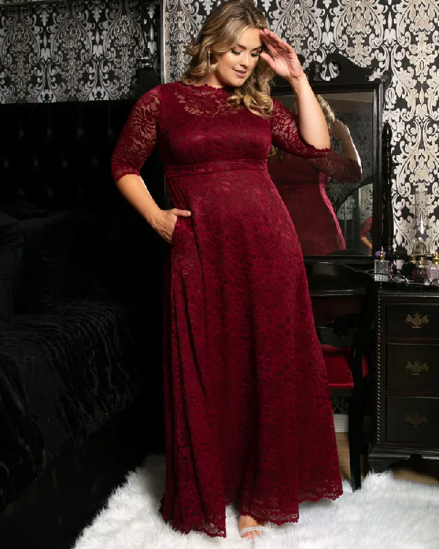 wrap-around dressLeona Lace Gown