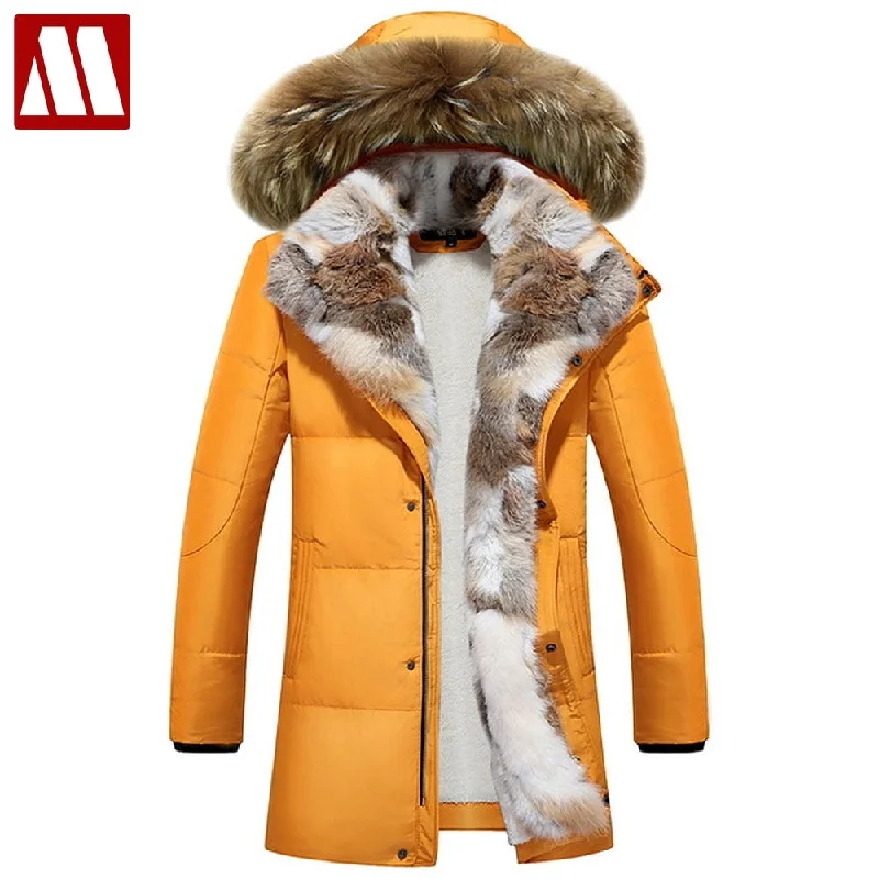 fashionable outerwearNew Women Winter Oversize Down Jacket Lady's Long Hooded Fur Coat Plus Size Thick Hood Down Coats Warm Jackets Green Black White