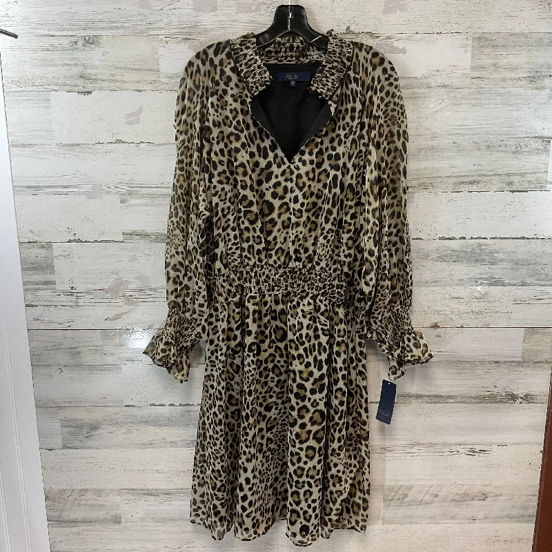 Steals and Deals Dress Casual Short By Rachel Roy In Animal Print, Size: 2x