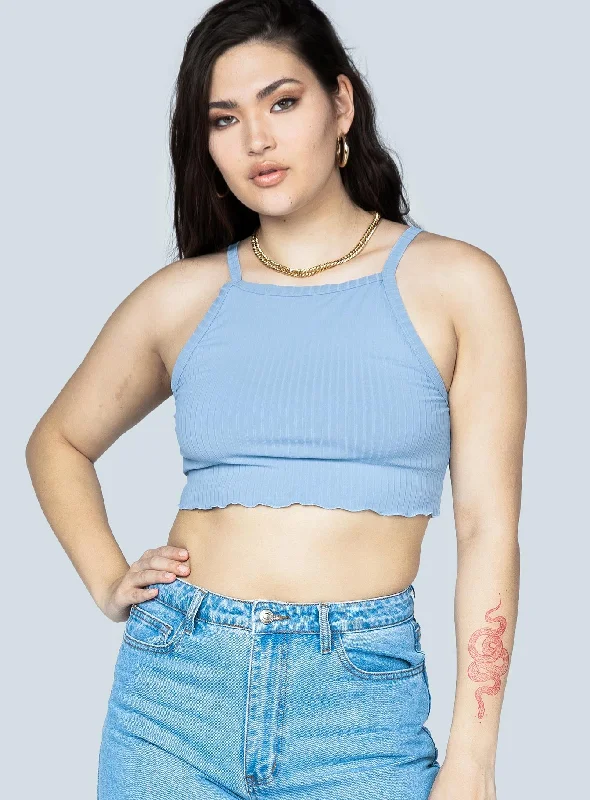 Stock Clearance TWIIN Lennon Tankini Top Blue