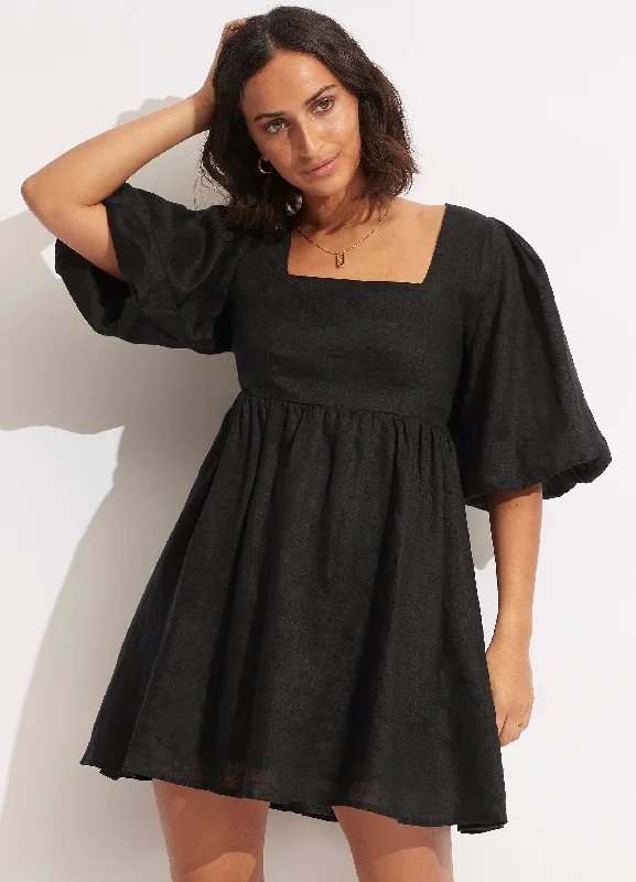 Super Deal Shoreline Cover Up - Black