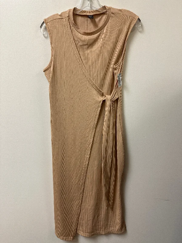 wool dressDress Casual Maxi By Shein In Tan, Size: L