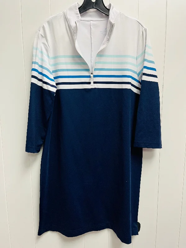 Price Meltdown Dress Casual Short By Southern Tide In Blue & White, Size: L