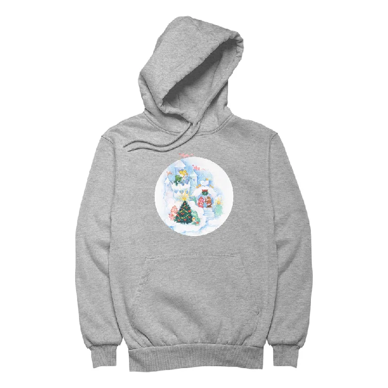 Extra Savings Care Bears Christmas Snow Castle Women's Hooded Sweatshirt