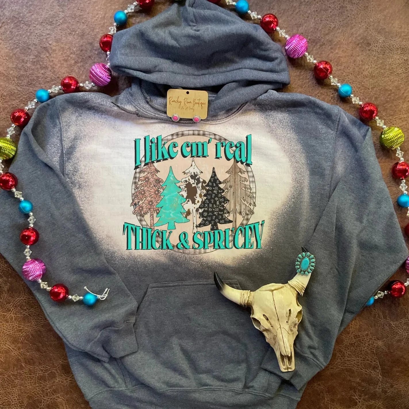 Crazy Deals Women's Thick and Sprucey Distressed Hoodie