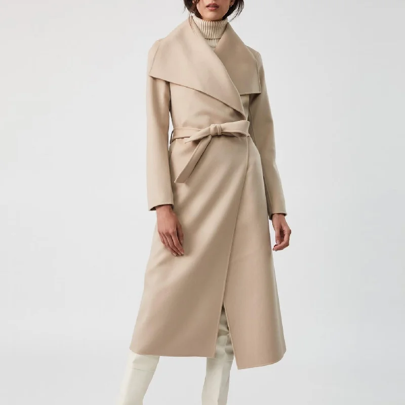 relaxed fit coatMai Belted Wool Coat (Sand)