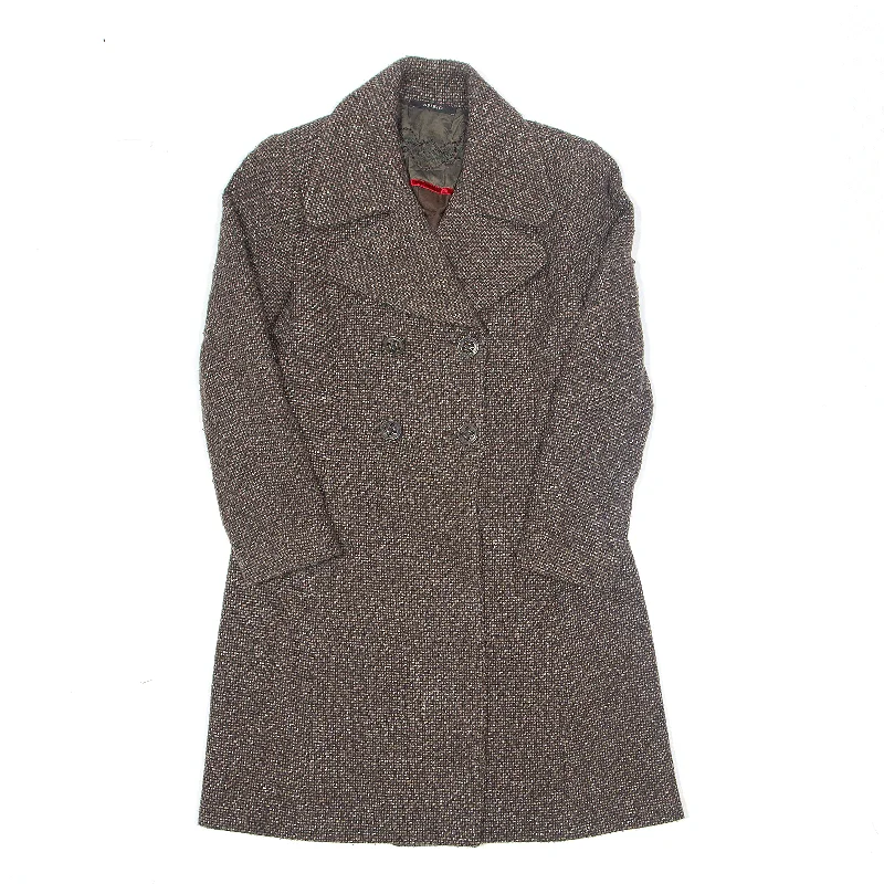 casual sports coatSFIZIO Pea Coat Brown Womens UK 10