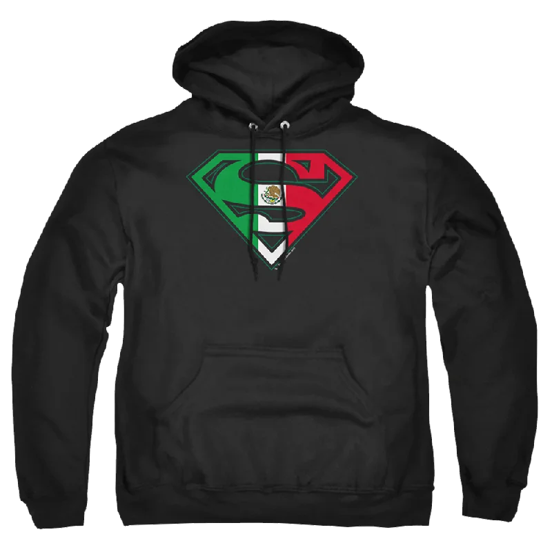 Superman Mexican Flag Shield - Pullover Hoodie