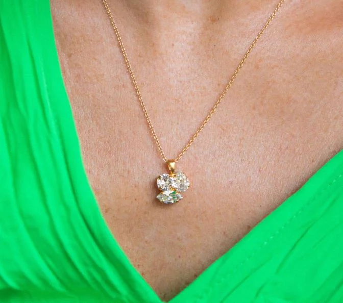 Price Break Caroline Svedbom Ana Necklace Gold Crystal
