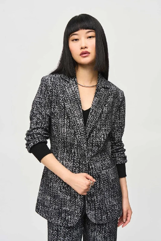 Great Deals Joseph Ribkoff Tweed Knit Fitted Blazer
