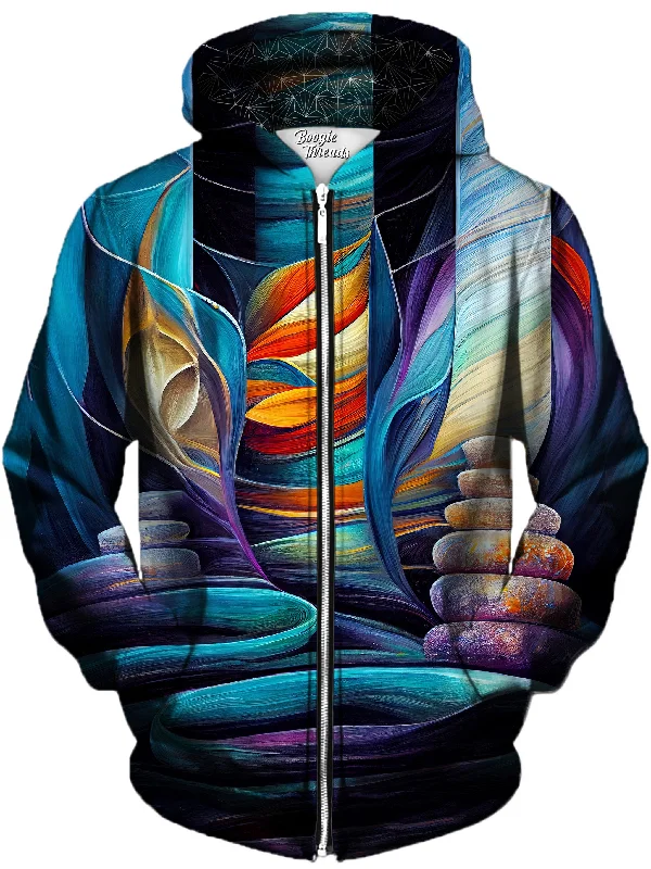 Enchanting Breath Unisex Zip-Up Hoodie