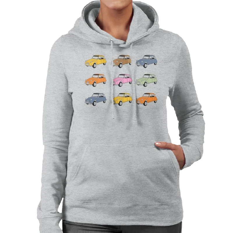 Citroën Vintage 2CV Colours Women's Hooded Sweatshirt