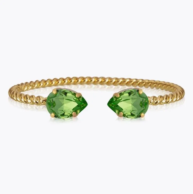 Time-Limited Offer Caroline Svedbom Mini Drop Bracelet Gold Peridot