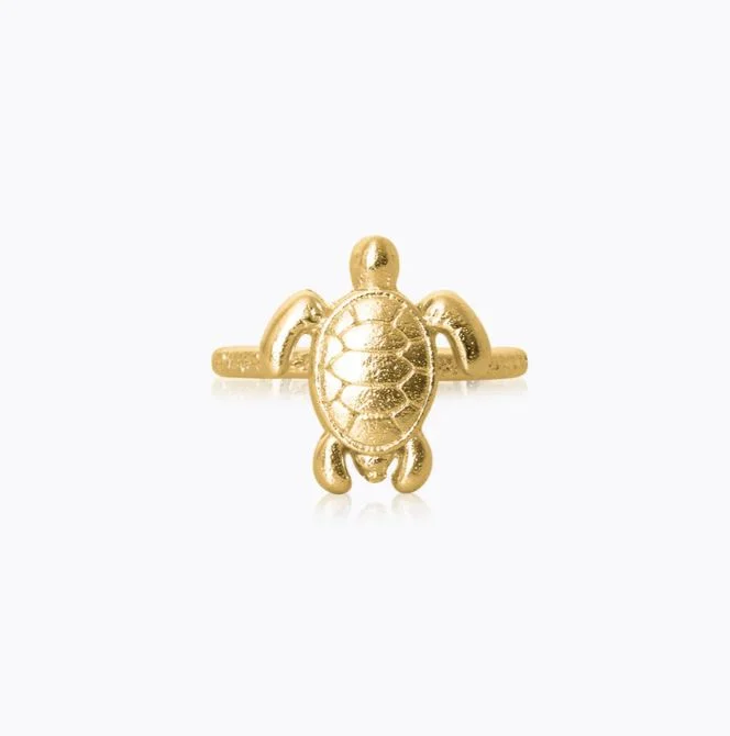 Season Finale Sale Caroline Svedbom Turtle Ring Gold