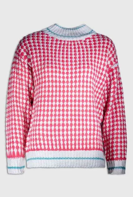 Super Sale Md'M Textured Pattern Sweater
