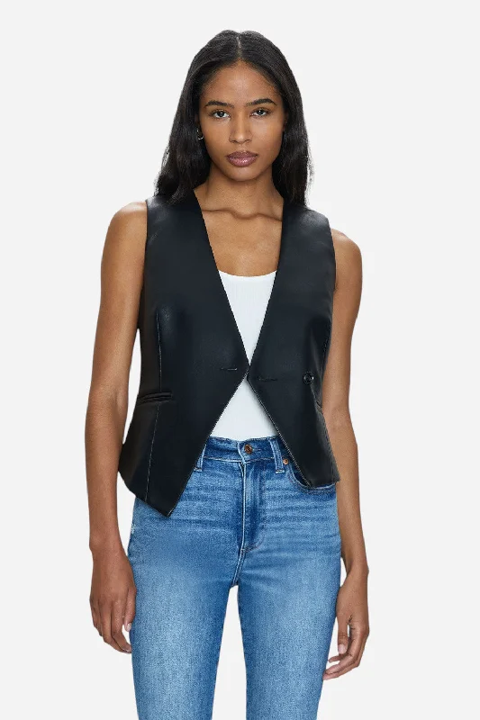 casual utility jacketPistola Arabella Vest in Slate Black