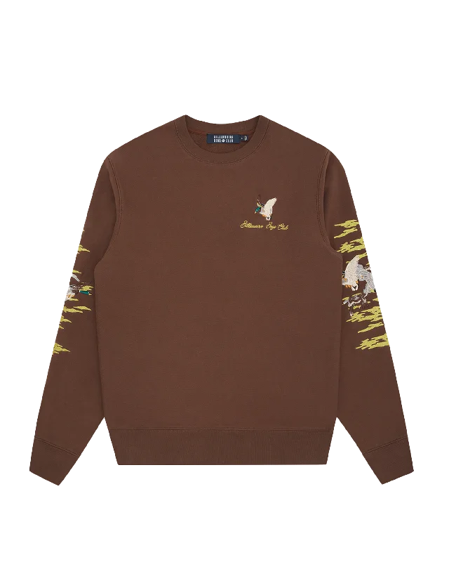 premium athletic sweatshirtDuck Embroidered Crewneck